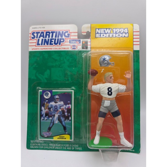 Kenner Other - Kenner Starting Lineup 1994 Troy Aikman Dallas Cowboys Figure with Card New